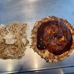 GRAND nanpuu - 料理写真:ミニ焼きそば・姫路風いか玉