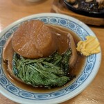 じゅんちゃん - おでん　大根、車麩、春菊