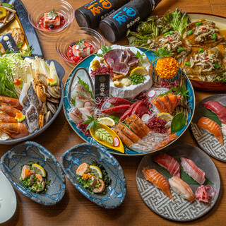 青森産の魚介が満喫できる、お得な飲み放題付きコースをご用意！