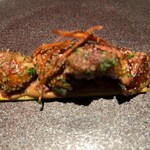 銀座 レカン - フランス産セーブ茸のソテー　ボルドレーズ　香草のビスキュイ