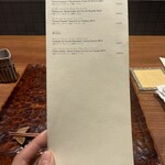 水づき - メニュー