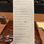 水づき - メニュー