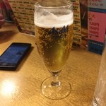 大都会 - タイムサービスメニュー生ビール(グラス)　150円