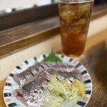 魚がし 福ちゃん - 見ていただきたいのはおかわりのウーロンハイの量(笑)