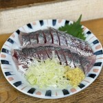 魚がし 福ちゃん - 真あじ。まるまる1尾です。