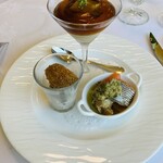 ル・ピックアシエット - 好きなお皿^ ^ 今日は真鯖のフライ、底のソースがたまらん