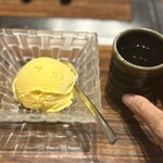 焼肉USON - 季節のアイスクリーム（さつまいも）やわらかくてまったりとおいしい！