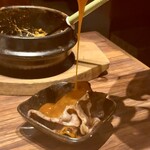 焼肉USON - 卵黄とタレで、