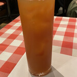 Decoller - ブラッドオレンジジュースを別に付けました。量もたっぷり。