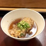 銀座 虎あら - うなぎご飯　2杯目は京番茶でさらりと
