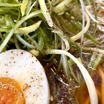 ニボシの恵 - あっさりネギだけらーめん+味玉