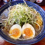 ニボシの恵 - あっさりネギだけらーめん+味玉