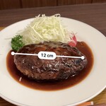 三福亭 - ハンバーグ直径