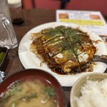 広島焼 HIDE坊 - 広島焼肉玉定食