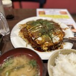 広島焼 HIDE坊 - 広島焼肉玉定食