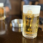 居酒屋燃えた うらめし屋 - まずはマルエフで、お疲れ様生です♡