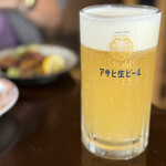 居酒屋燃えた うらめし屋 - 2杯目は、ゆずビール♪ゆず感しっかりでスッキリした一杯