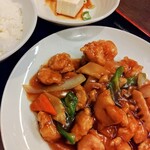 ラーメン大将 津守店 - えび甘酢定食