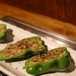 焼肉鳥ｇｇ - とりみそ生ピーマン仁淀川山椒の香り