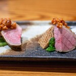 里葉亭 - 2025.9 鴨ロース冷製 もろみ味噌乗せ