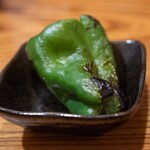 里葉亭 - 2025.9 ピーマン焼き（中に熱い出汁入り）