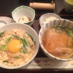 道頓堀 今井 - 親子丼 小うどん付（1500円＋税）