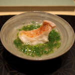 鮨 飛躍 - キンキ（キチジ）の酒蒸し