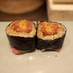 鮨 飛躍 - とろたく巻き