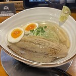 麵屋 軌跡 - 鯛塩ラーメン味玉トッピング
