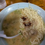 めんちゃんラーメン - 替玉150円…すんませんm(__)mちょいと酔うてます