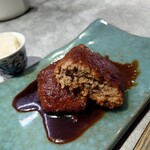 ほびーい喫茶店 - ハンバーグ断面