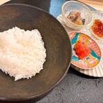 心一 - ごはん 高級すじこ にしんの切り込み
      あおとうたらこ なんばんみそ