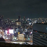 パパミラノ 阪急グランドビル店 - 店内からの夜景
