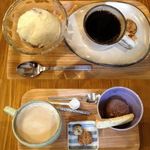 味遊ｃａｆｅ - 長門牧場のアイスクリームとドリンクのセット