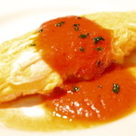 Nagomu - オムレツ　ふわふわのオムレツに濃厚トマトソース♪