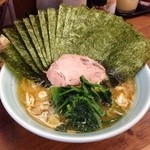 武蔵家 - ラーメン並+のり増しダブル