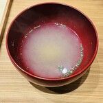 大阪天満宮 鮨とよなが - シジミ汁