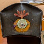 銀座 しのはら - 追加∶牡丹海老のブランデー醤油漬