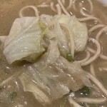 焼豚らーめん じゅんこ - 今回の青菜はキャベツ