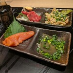 博多もつ鍋おおやま KITTE博多 - ひとりもつ鍋セットの前菜