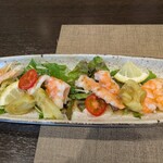 創作料理 吉野 - 海老のカルパッチョ