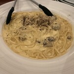 TRATTORIA ROMANO - 自家製パンチェッタのカルボナーラスパゲッティ