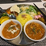 ぱくぱくカレー - Cセット、おかずたっぷり