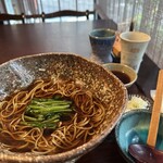 玄 田むら - 天ぷら蕎麦（器の足が長いから天ぷら見えない事件）