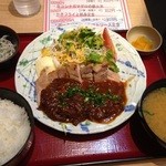 築地食堂源ちゃん - ポークソテートマトソース