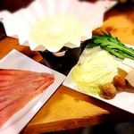 雫酒 - 天然鰤しゃぶしゃぶ♪美味すぎ！