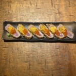 十七番地 - 本まぐろレアカツ（うに・いくらのせ）