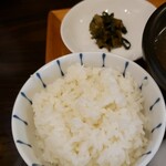 広東名菜   紅茶 - 高菜・ごはん