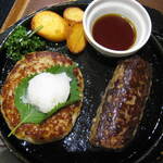 デニーズ - 料理写真:おろしハンバーグ＆BEEFハンバーグステーキ