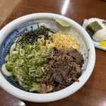 古市まんじゅう - 肉ぶっかけ冷(大) おにぎり